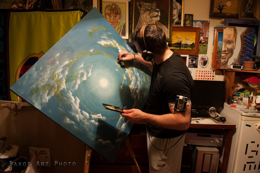 90x90cm oil on canvas - 650€